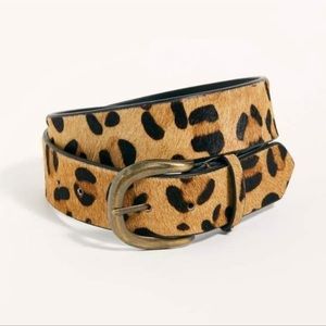 Free People Leopard Print Belt